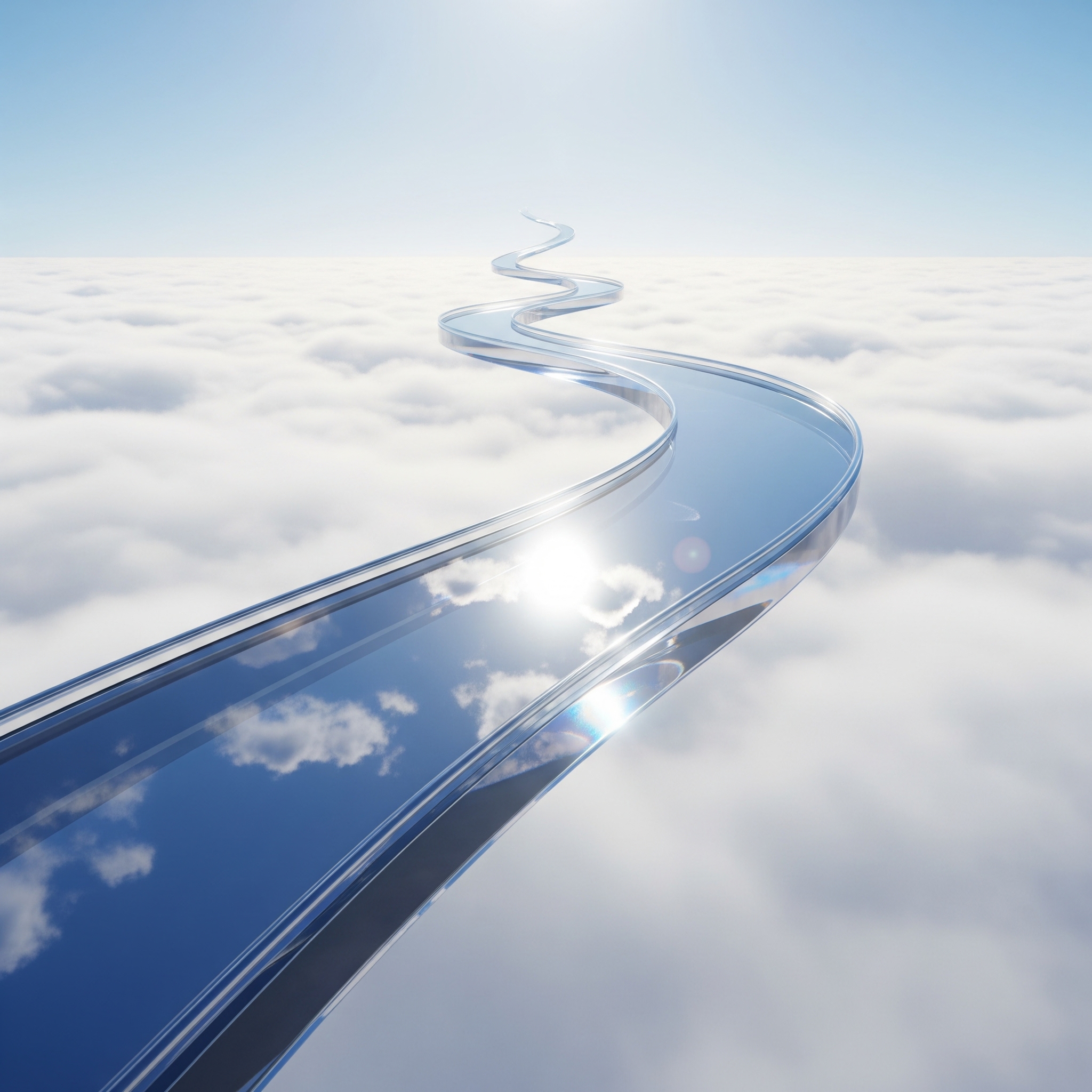 Camino hacia el cielo sin final claro